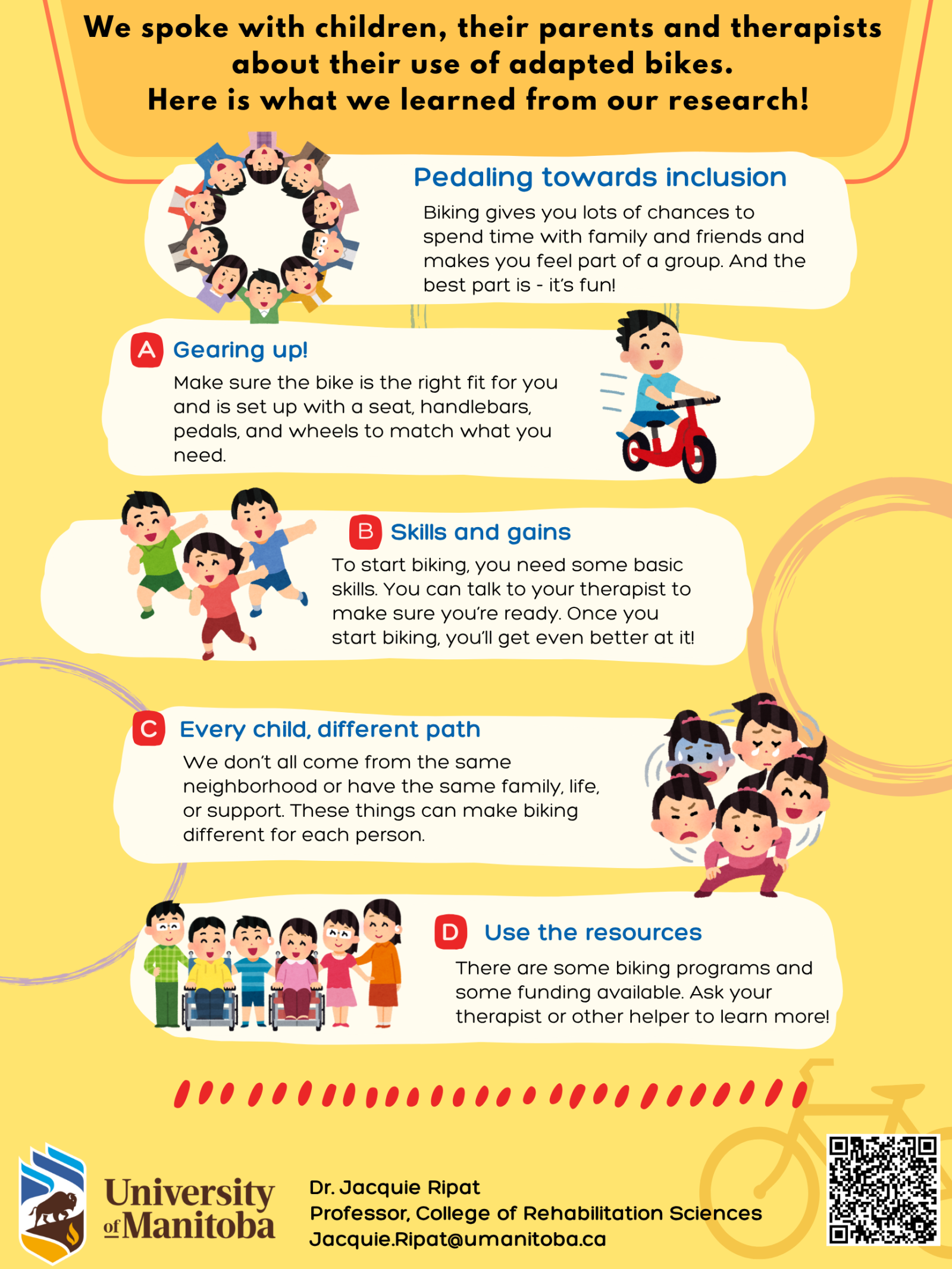 Adapted Bikes Benefits Infographic